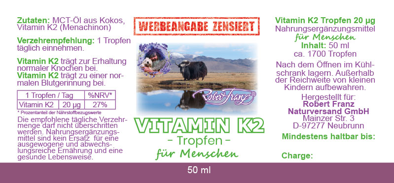 Robert Franz Vitamin D3 und K2 Set